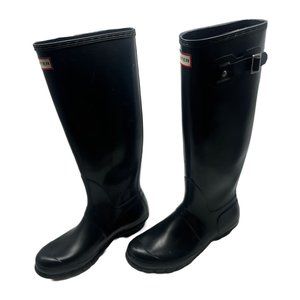 Hunter Navy Blue Original Rain Boots Sz 7